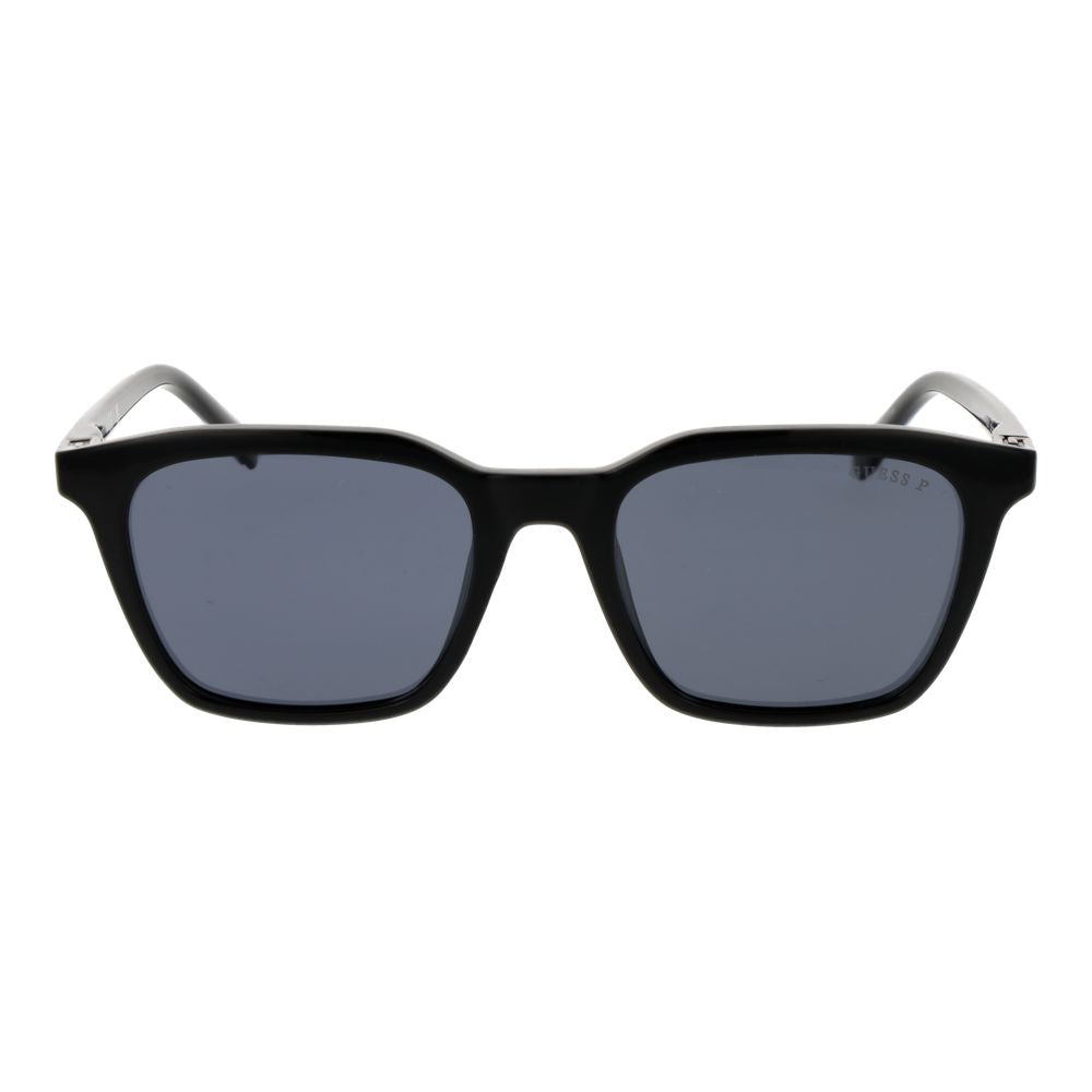 Guess GU00170 01D Men's Black Square Grey Polarised Sunglasses 53mm