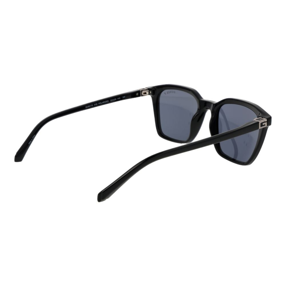 Guess GU00170 01D Men's Black Square Grey Polarised Sunglasses 53mm