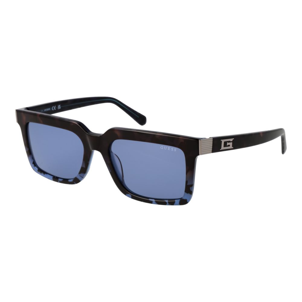 Guess GU00213 92V Men’s Brown Acetate Blue Lens Sunglasses 55mm