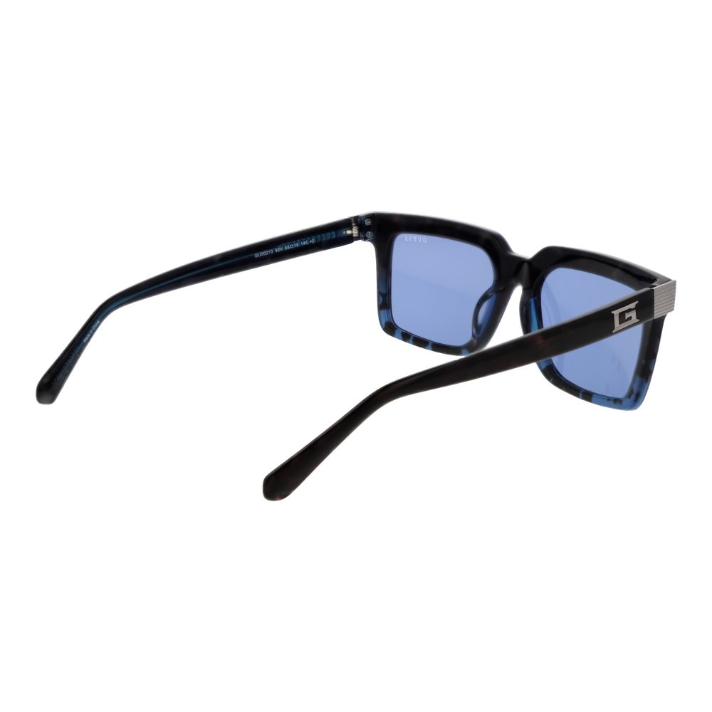 Guess GU00213 92V Men’s Brown Acetate Blue Lens Sunglasses 55mm