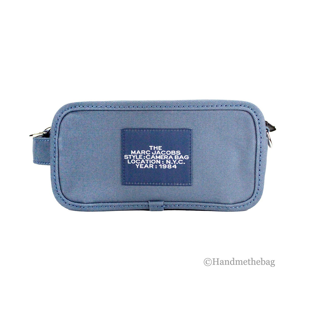 Marc Jacobs Camera Bag Small Blue Shadow Cotton Crossbody