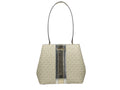Michael Kors Medium Pratt Bucket Shoulder Bag Pale Gold Leather