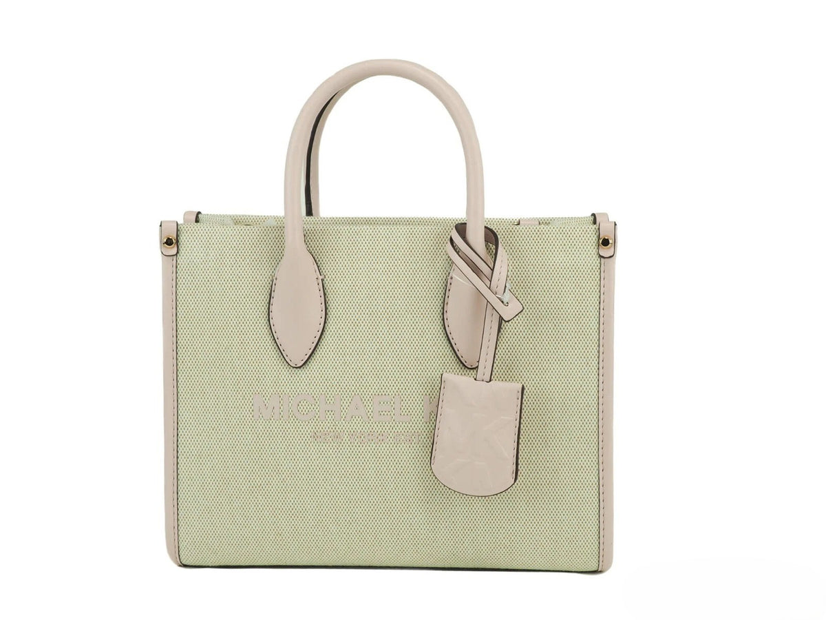 Michael Kors Mirella Small Canvas Crossbody Handbag Powder Blush