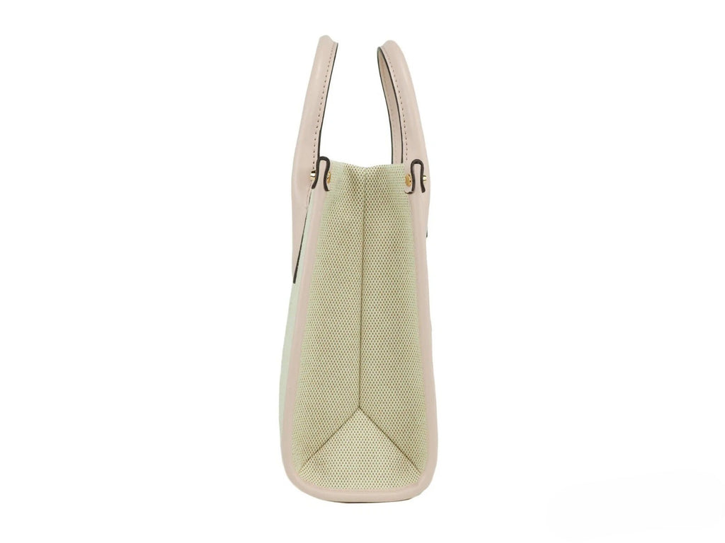 Michael Kors Mirella Small Canvas Crossbody Handbag Powder Blush