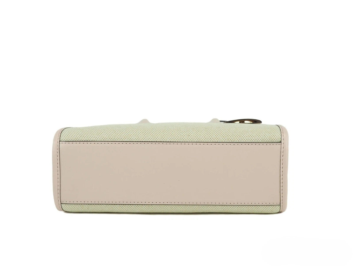 Michael Kors Mirella Small Canvas Crossbody Handbag Powder Blush