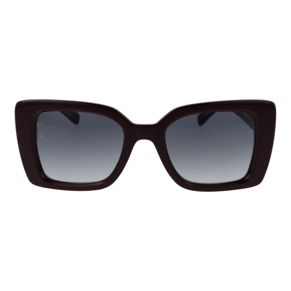 Tommy Hilfiger Cat-Eye Burgundy Acetate Sunglasses
