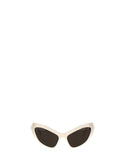 Balenciaga White Hamptons Cat Sunglasses