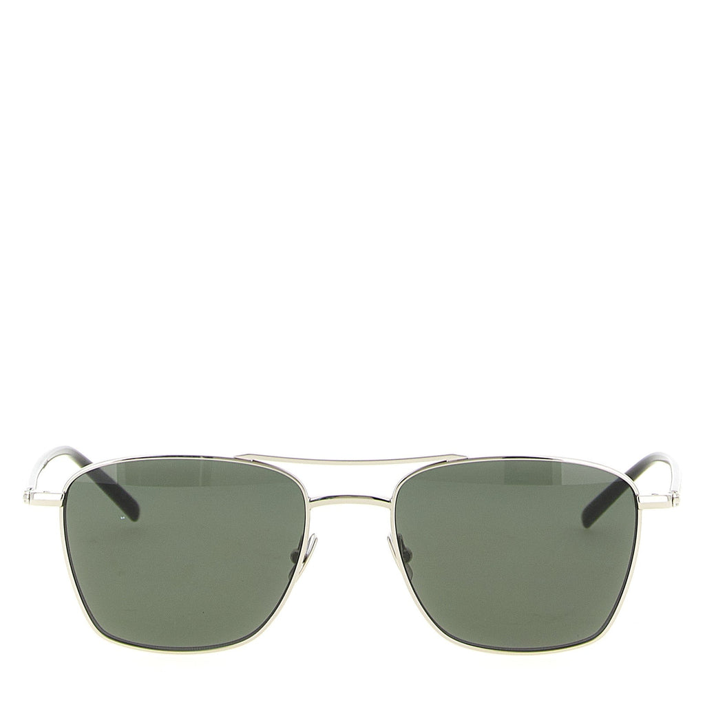 Saint Laurent SL 866 Silver Aviator Sunglasses Unisex New