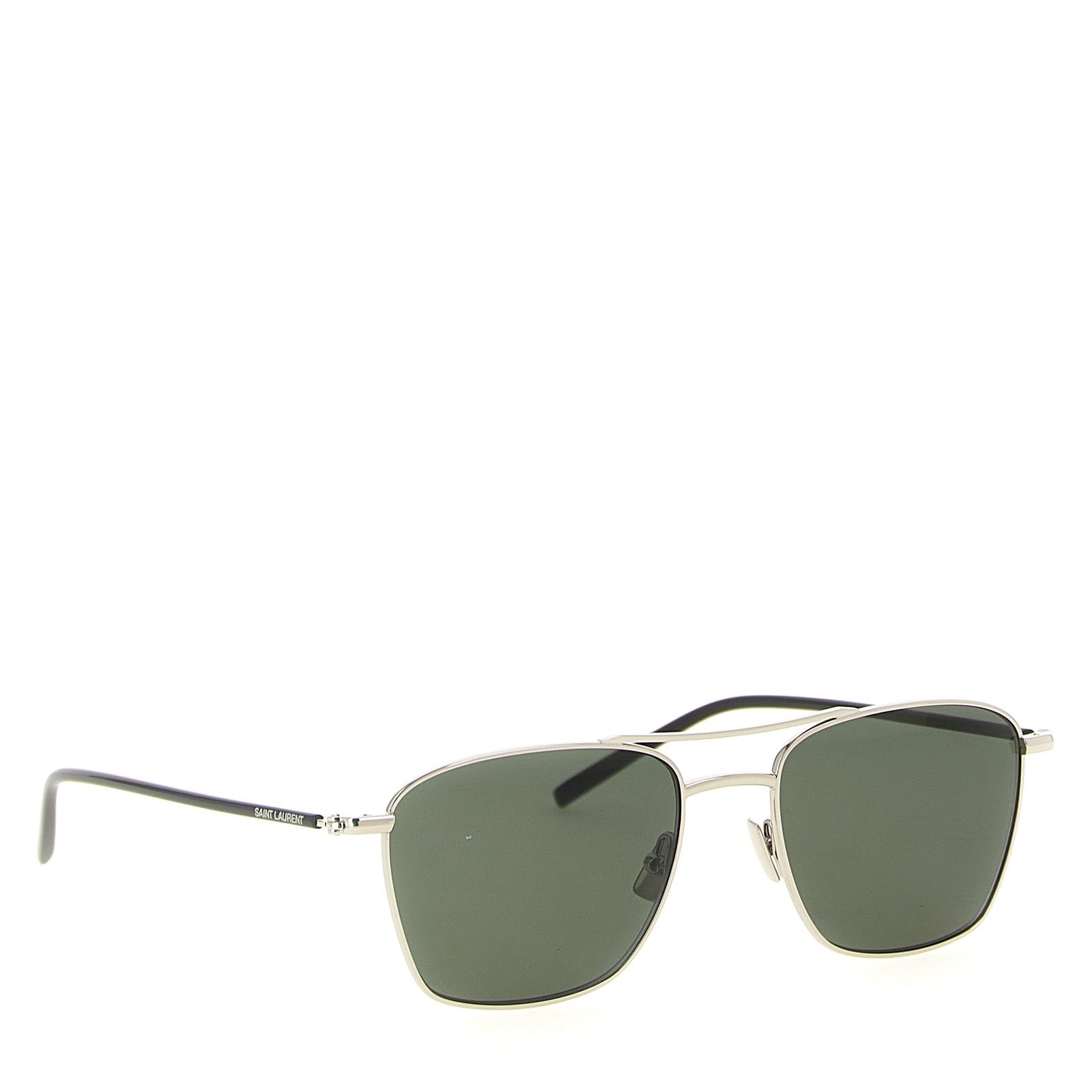 Saint Laurent SL 866 Silver Aviator Sunglasses Unisex New