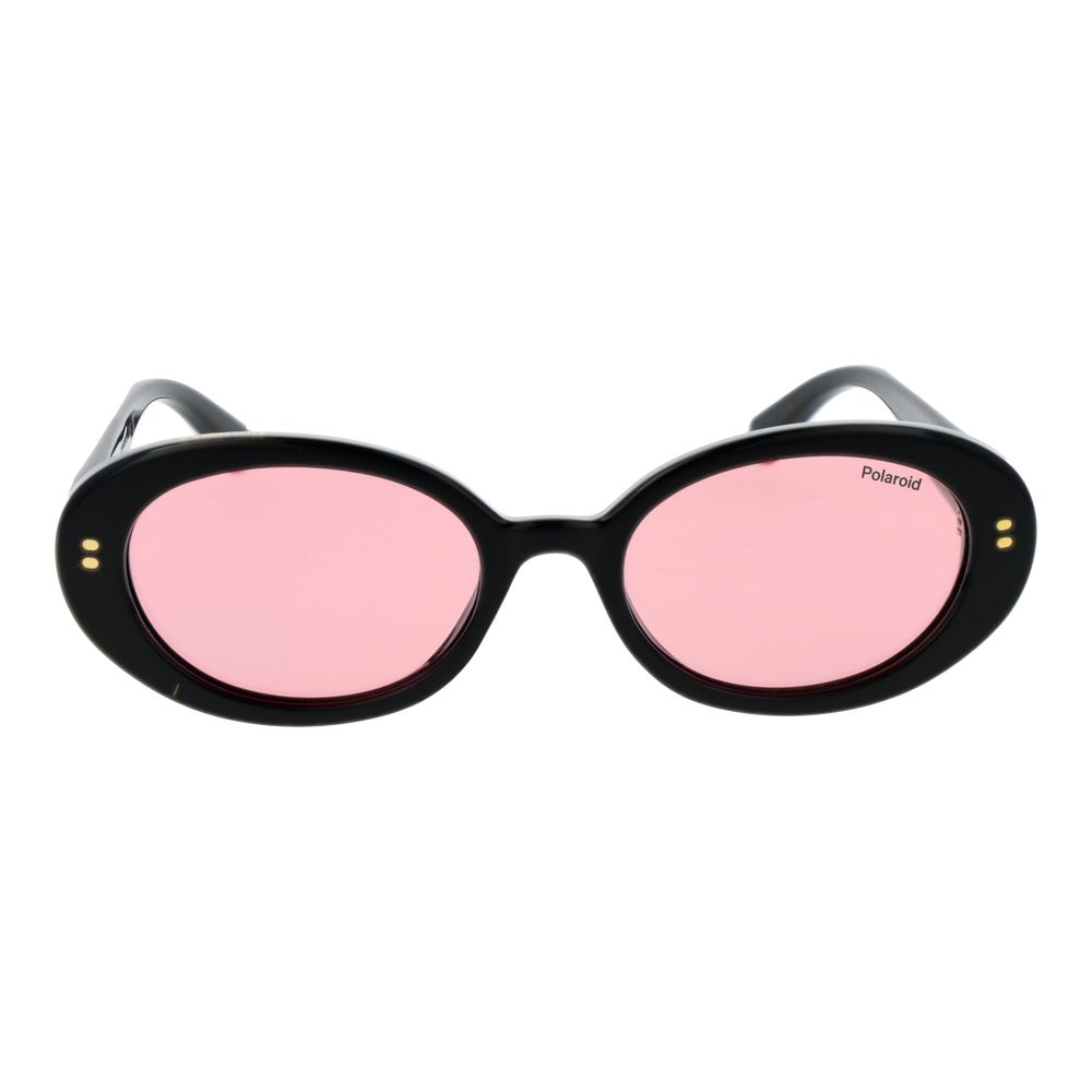 Polaroid PLD 6253/S/X Black Pink Polarised Oval Sunglasses 52mm