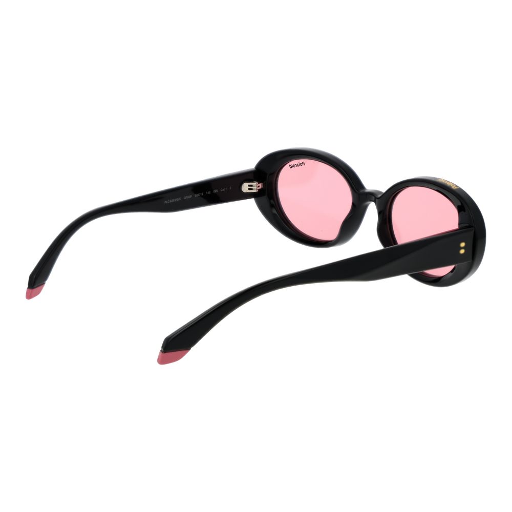 Polaroid PLD 6253/S/X Black Pink Polarised Oval Sunglasses 52mm