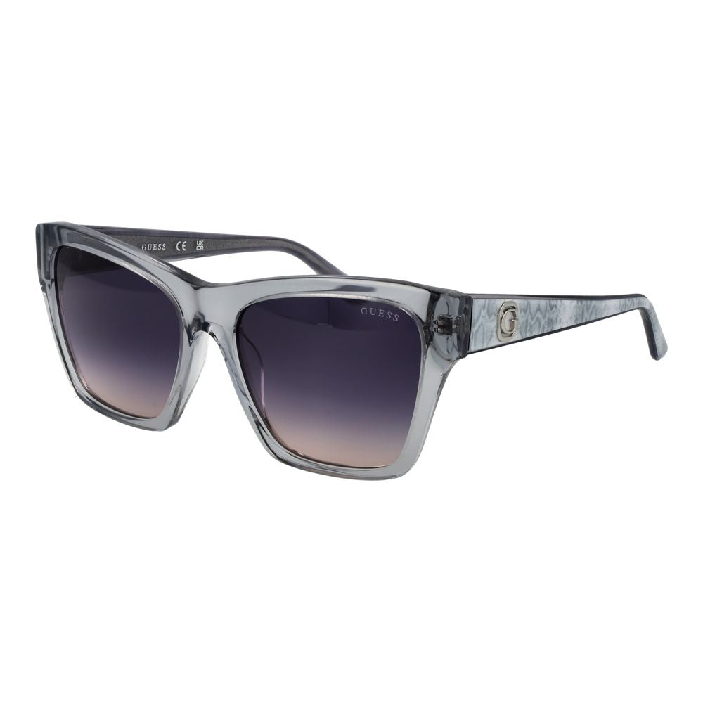 Guess GU00113 20B Women's Grey Acetate Square Blue Gradient Sunglasses 55mm