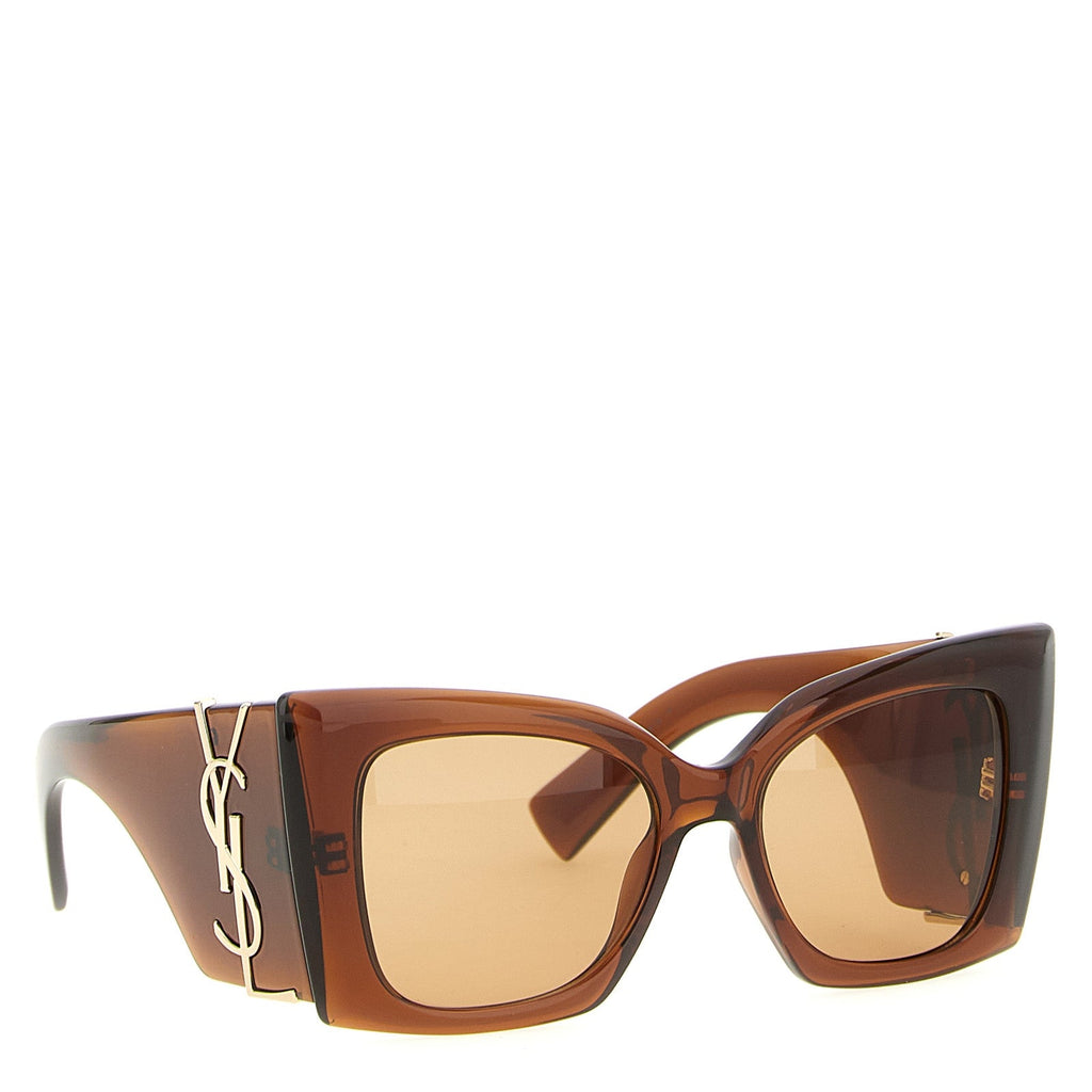 Saint Laurent Cassandre M119 Brown Oversized Cat Eye Sunglasses
