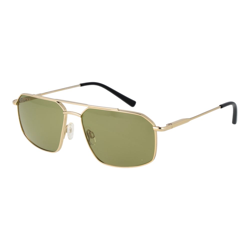 Serengeti Men's Gold Aviator Sunglasses Photochromic Mineral Glass NWT