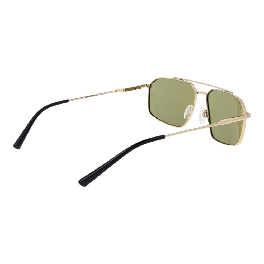 Serengeti Men's Gold Aviator Sunglasses Photochromic Mineral Glass NWT