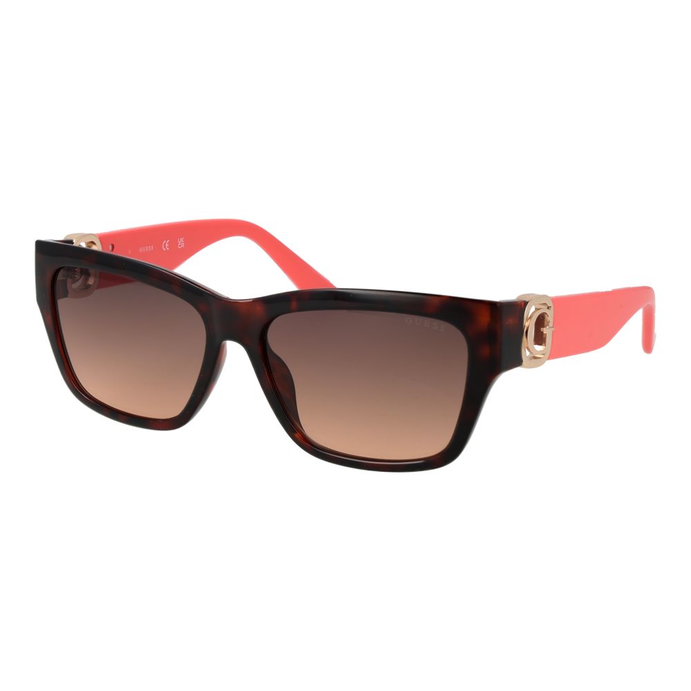 Guess GU00105 52F Women’s Brown Havana Rectangle Gradient Sunglasses