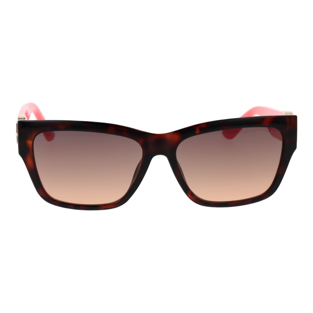 Guess GU00105 52F Women’s Brown Havana Rectangle Gradient Sunglasses