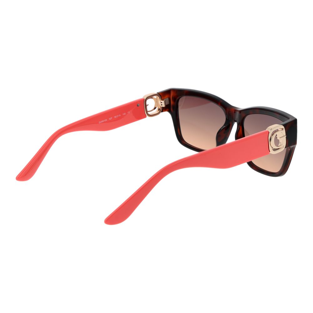 Guess GU00105 52F Women’s Brown Havana Rectangle Gradient Sunglasses