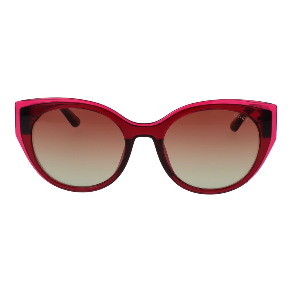 GUESS GU7909 69T Women’s Round Bordeaux Gradient Sunglasses 53mm