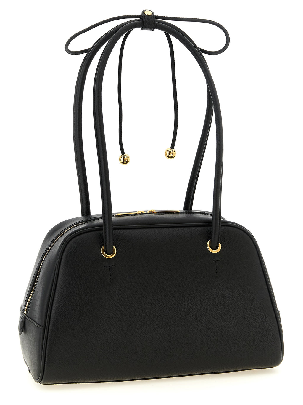 Furla Poppy M Handbag Black Calfskin Leather