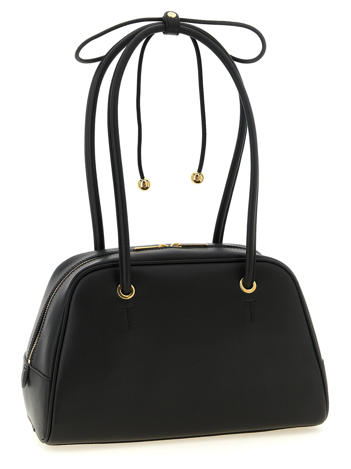 Furla Poppy M Handbag Black Calfskin Leather