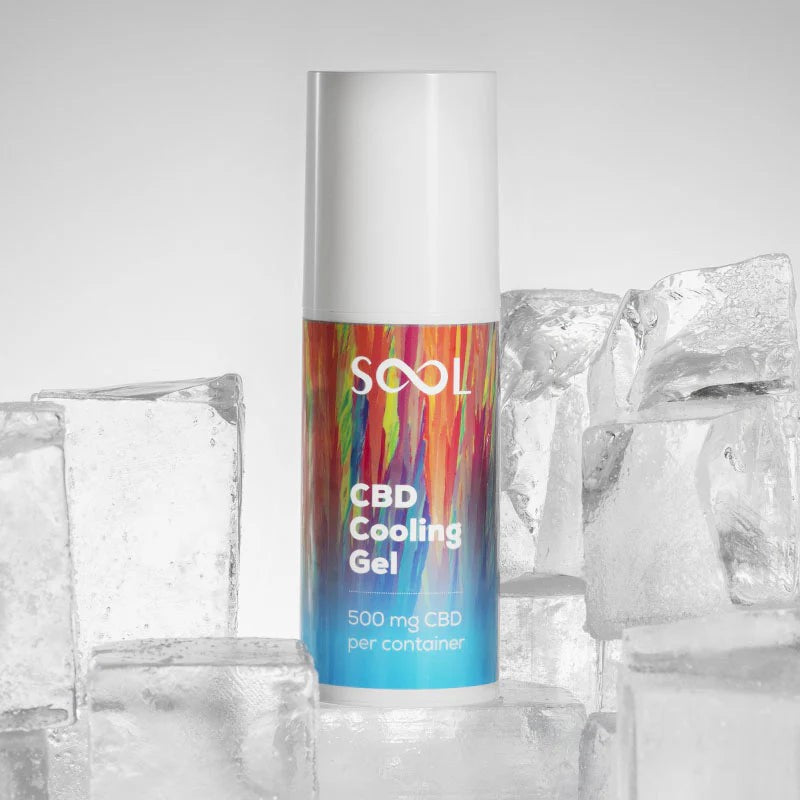 SOOL 500mg CBD Muscle Relief Cooling Gel 100ml Tub