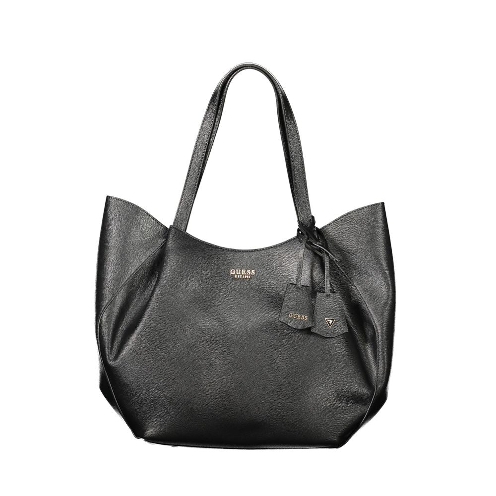 GUESS JEANS Women Handbag Amorette Nero 100% Polyurethane