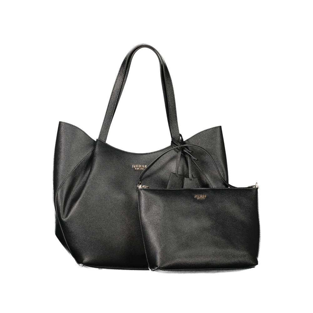 GUESS JEANS Women Handbag Amorette Nero 100% Polyurethane