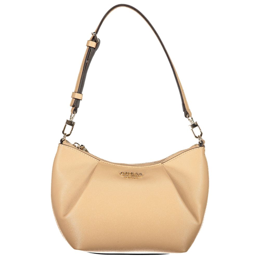 GUESS Jeans Amorette Bag Beige PU Shoulder Bag