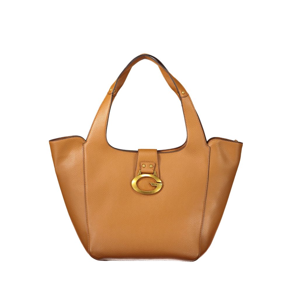 GUESS Jeans Camden Brown Polyurethane Women's Shoulder Bag