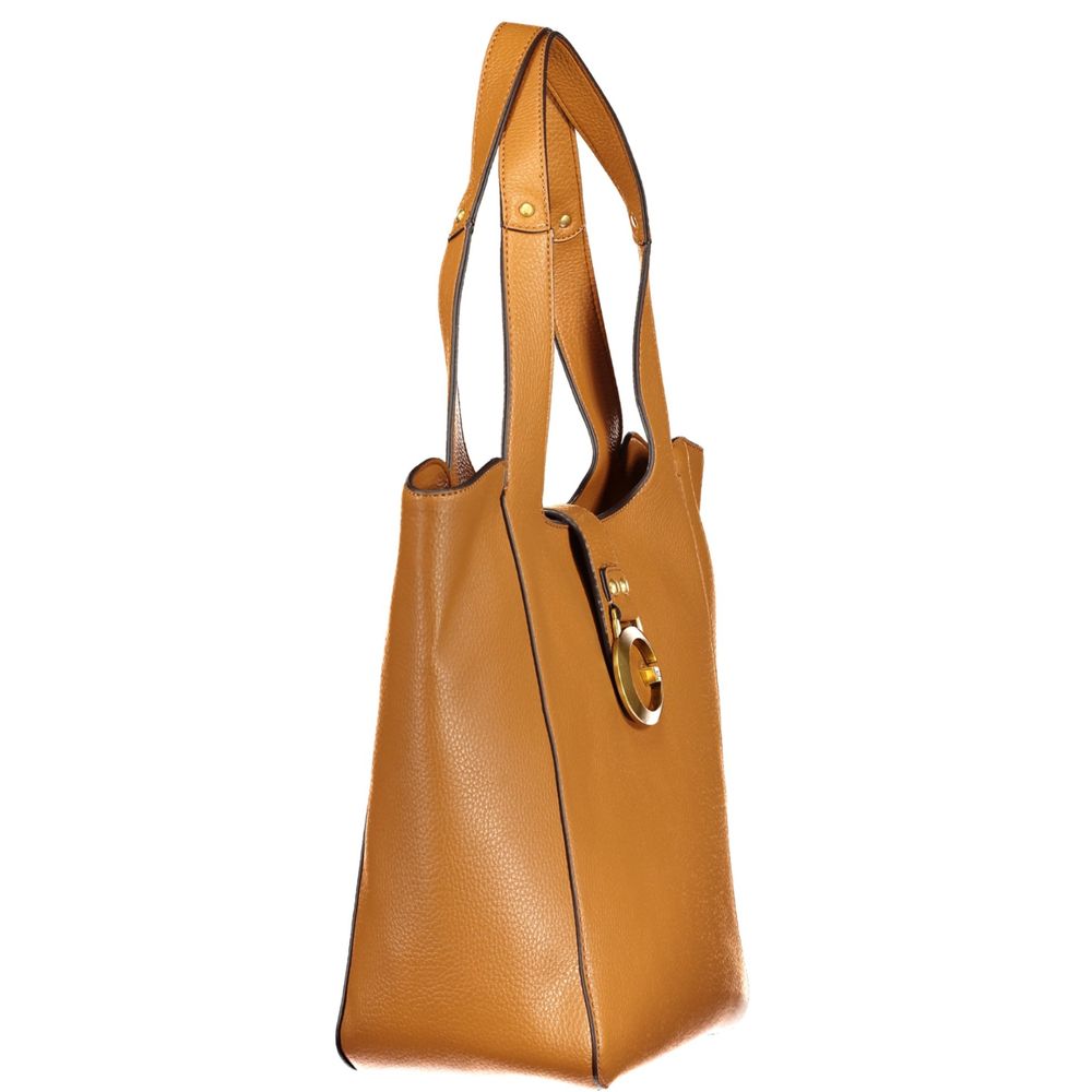 GUESS Jeans Camden Brown Polyurethane Women's Shoulder Bag