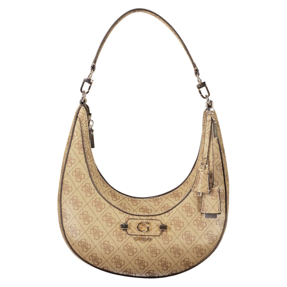 GUESS Jeans Women's Bag Beige Polyurethane 'Lindsey'