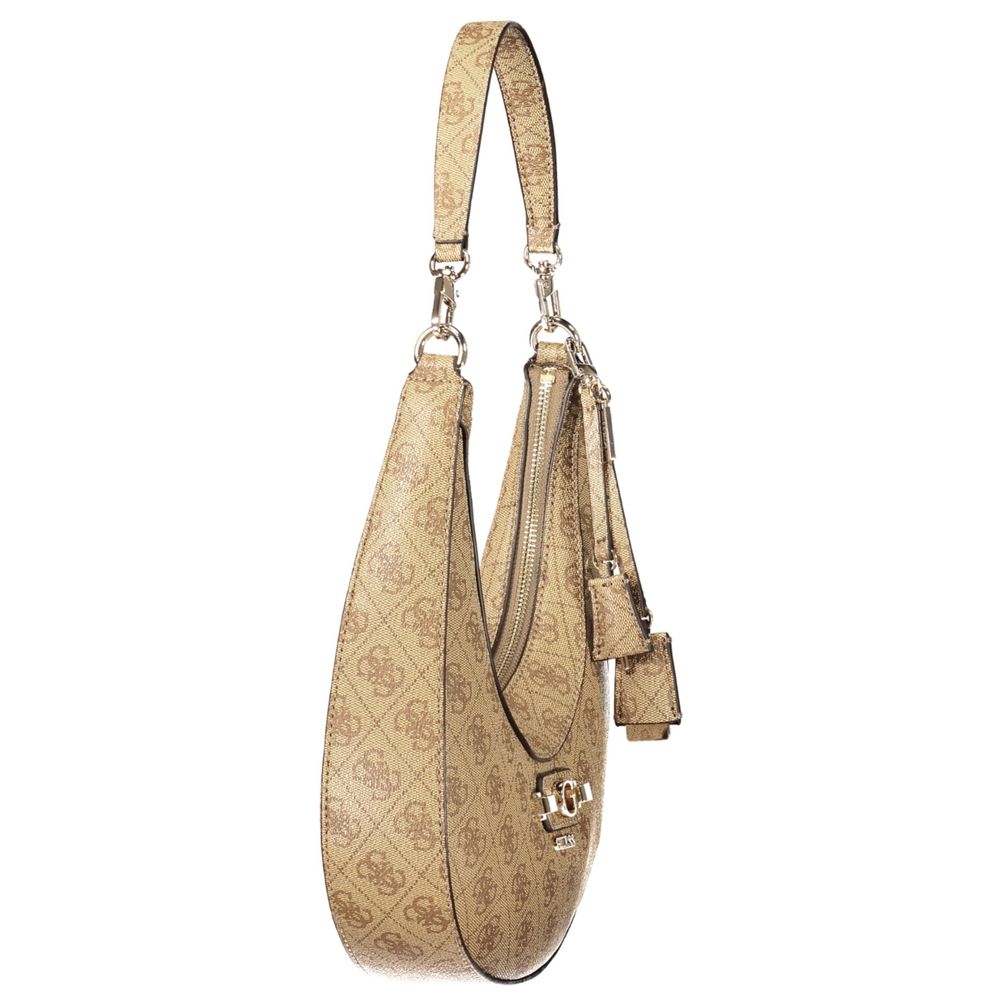 GUESS Jeans Women's Bag Beige Polyurethane 'Lindsey'
