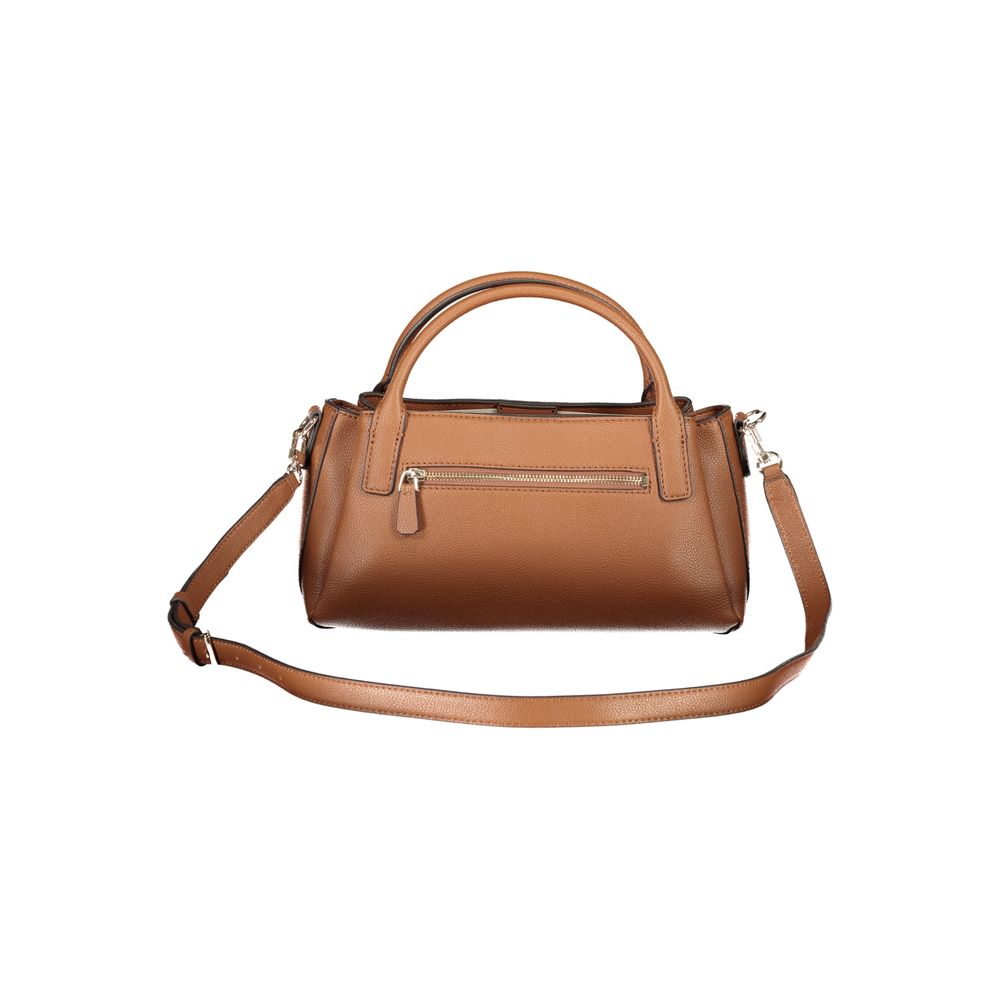 Guess Jeans Women's Camelia Bag Brown Polyurethane Adjustable Strap