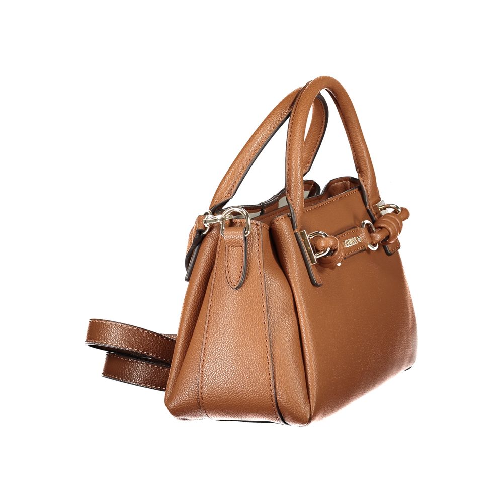Guess Jeans Women's Camelia Bag Brown Polyurethane Adjustable Strap