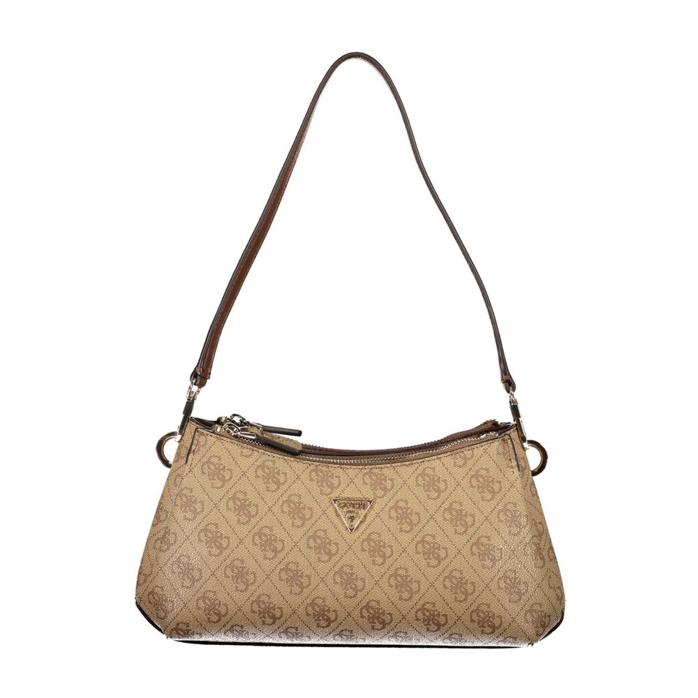 GUESS JEANS Noelle II Mini Bag Beige Polyurethane Removable Strap