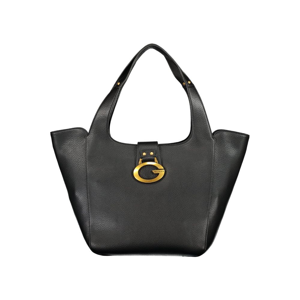 Guess Jeans Camden Bag Black Polyurethane Women's Shoulder Bag