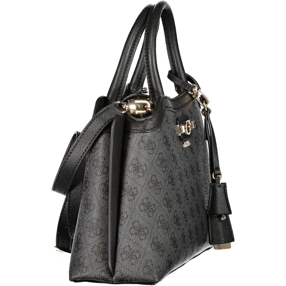 GUESS Jeans Women's Bag - Black Polyurethane, Handles & Adjustable Strap