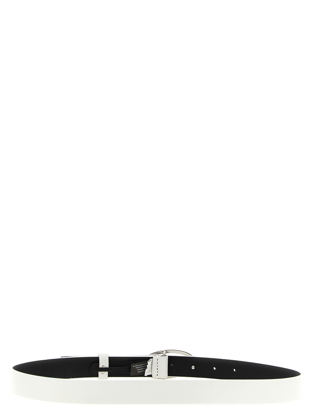 Diesel B-1DR 25 White Leather Regular Belt