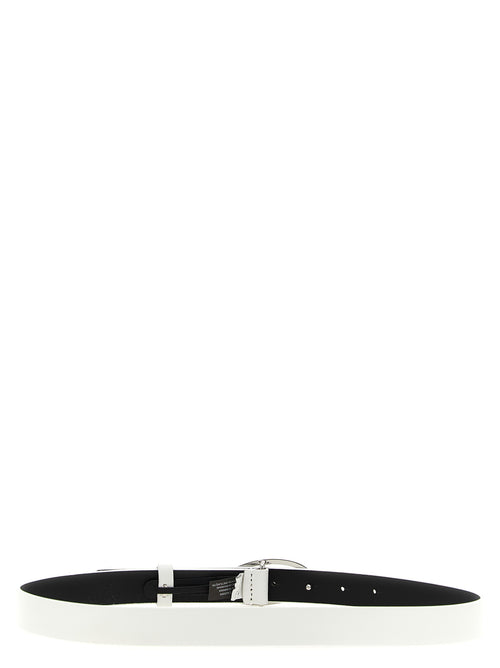Diesel B-1DR 25 White Leather Regular Belt