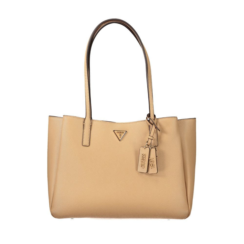 Guess Jeans Noelle II Beige PU Women's Bag