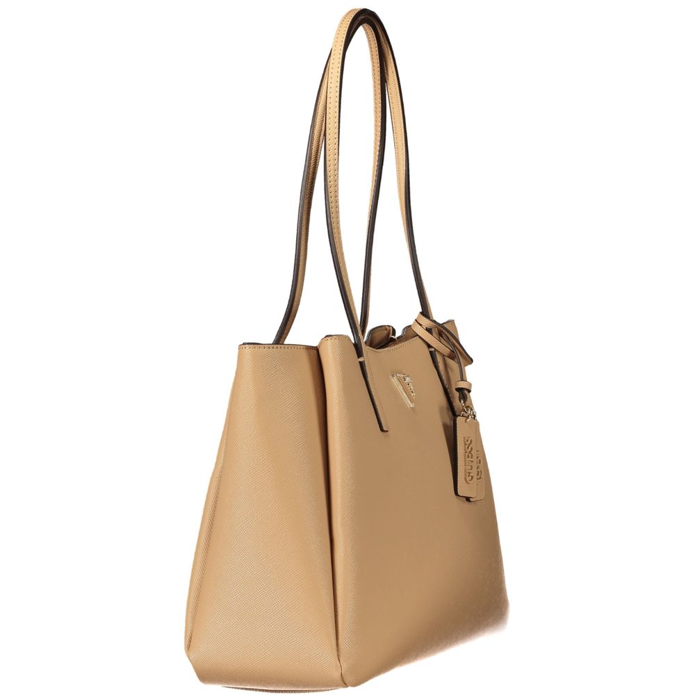 Guess Jeans Noelle II Beige PU Women's Bag
