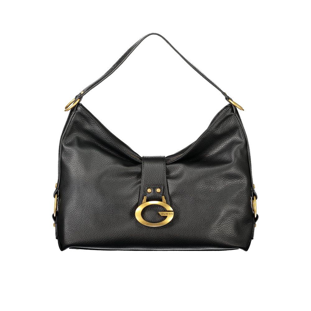 Guess Jeans Women's Camden Shoulder Bag - Black Polyurethane
