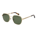 Guess Unisex Gold Metal Green Lens Trapezium Sunglasses with Case