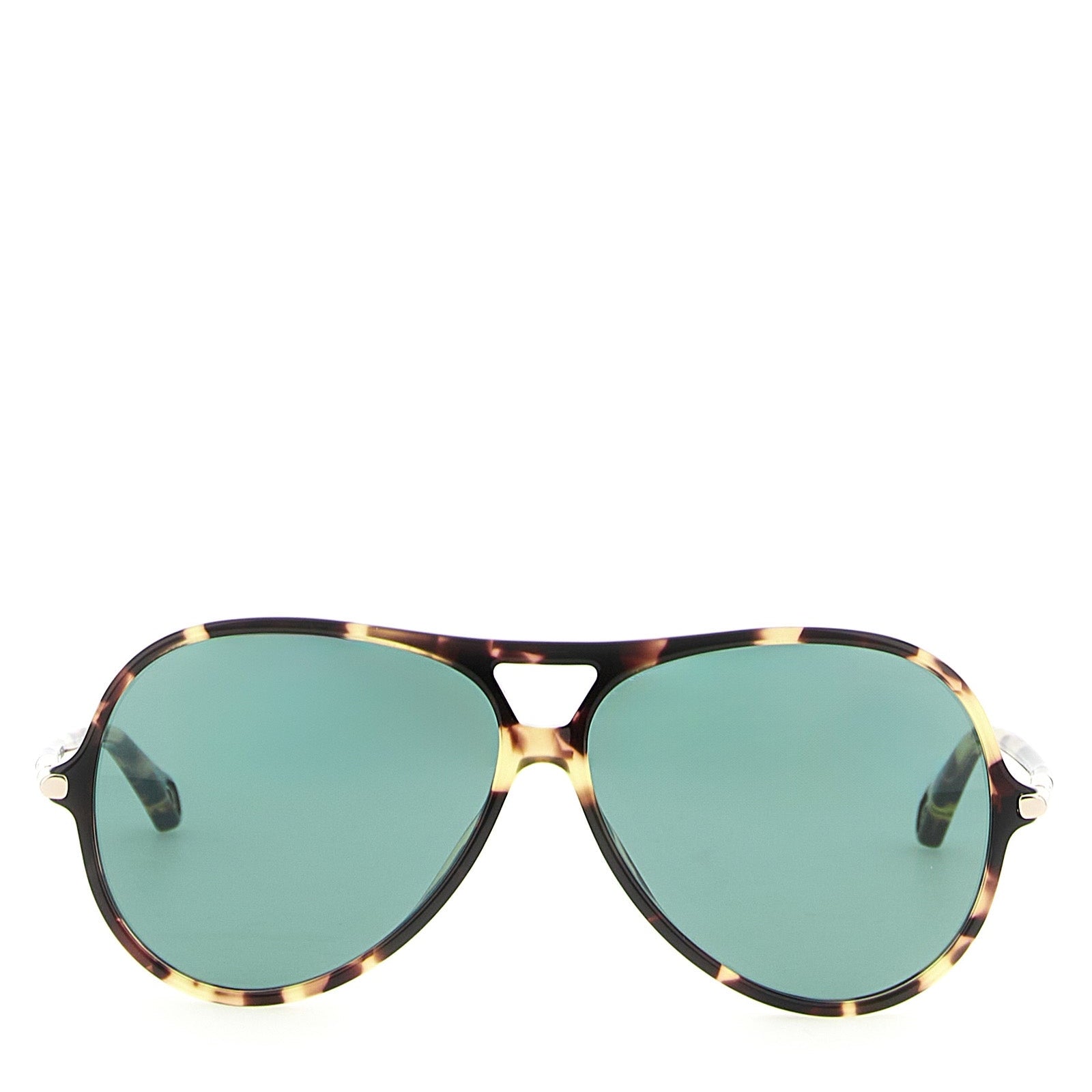 Chloé CH339145BM ’59’ Aviator Sunglasses Tortoiseshell Green