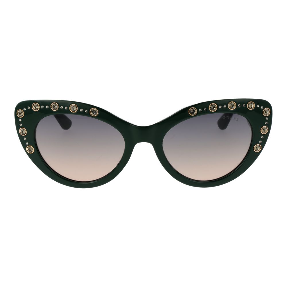 Guess GU00163 96B Women’s Green Cat Eye Gradient Sunglasses 54mm