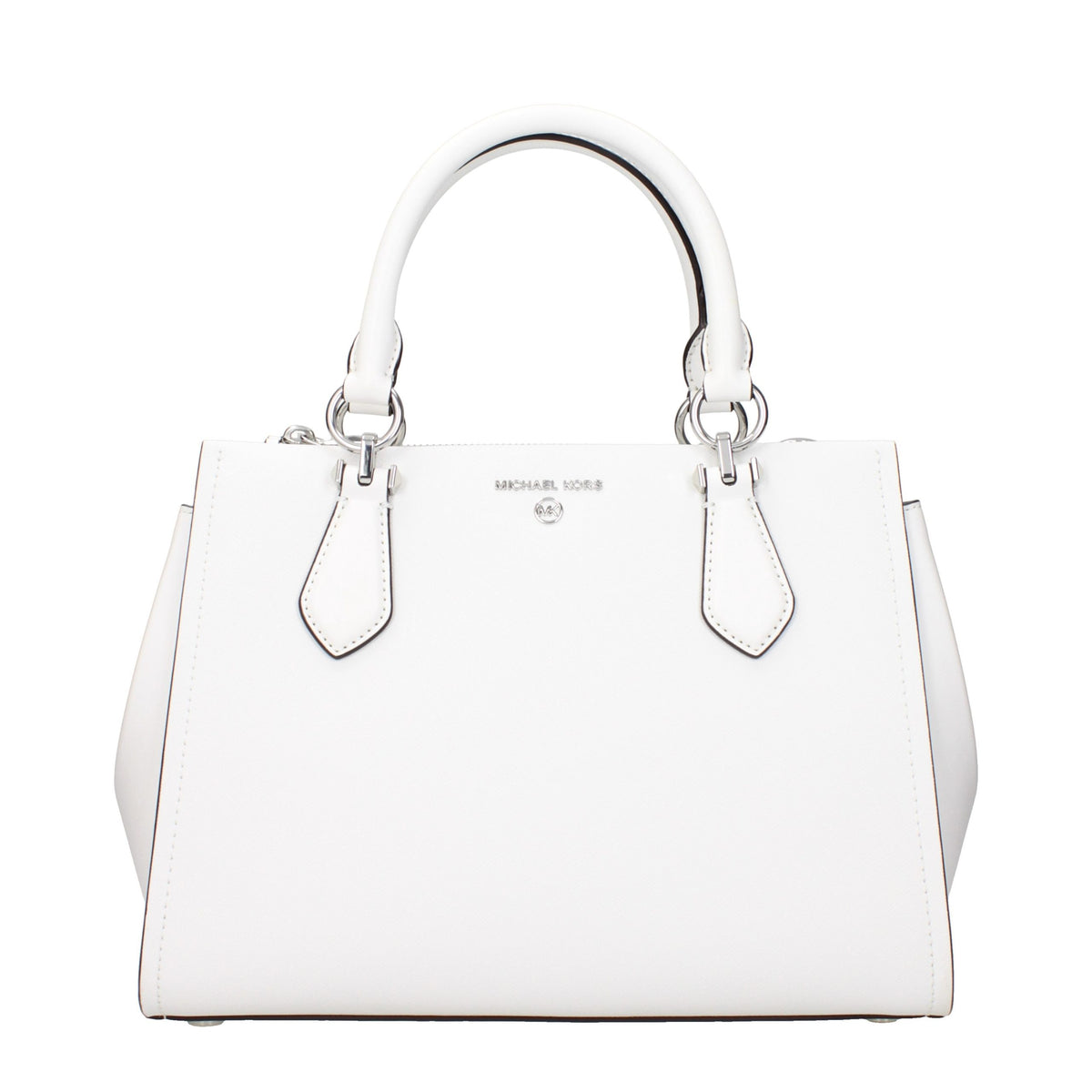Michael Kors Leather Handbag White F87222 Adjustable Removable Strap