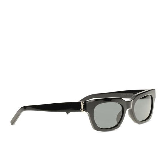 Saint Laurent SL M175 Black Acetate Wellington Sunglasses