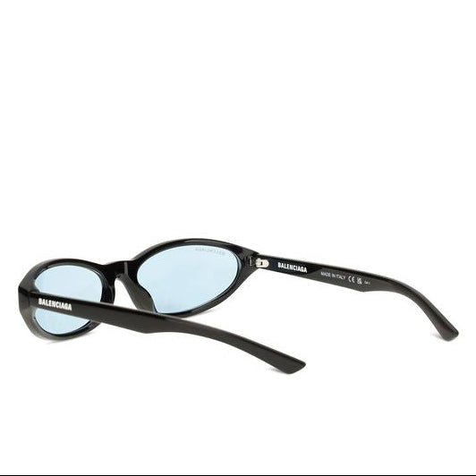 Balenciaga Cosmic Rectangle Black Acetate Sunglasses UV Protection