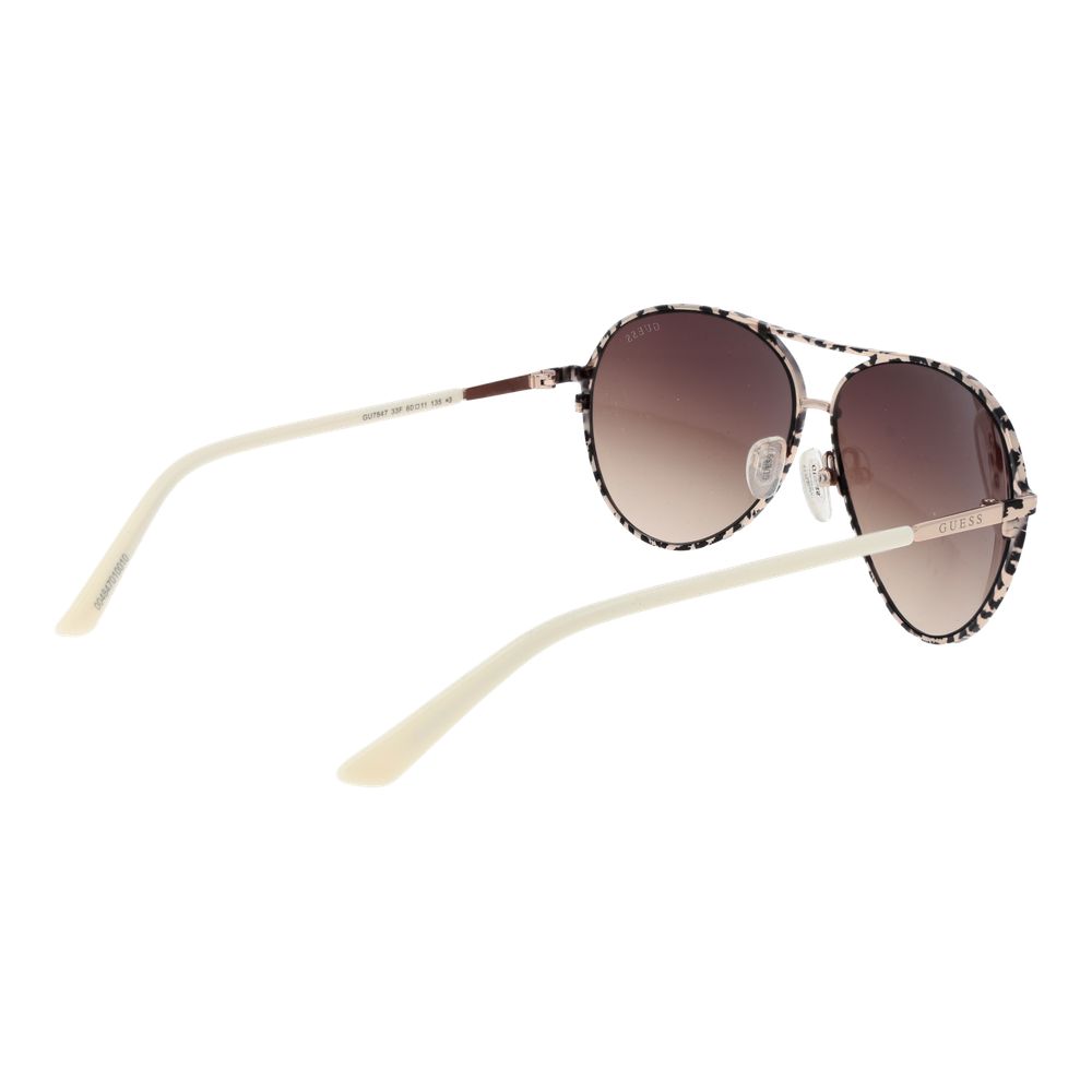 Guess GU7847 33F Beige Metal Sunglasses